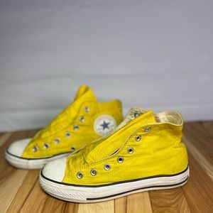 Yellow Hightop Converse